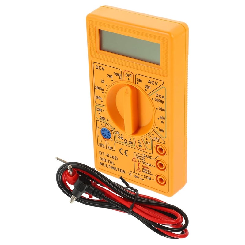 830D Auto Ranging Digital Multimeter DC AC Voltage Current Resistance Tester - Image 1
